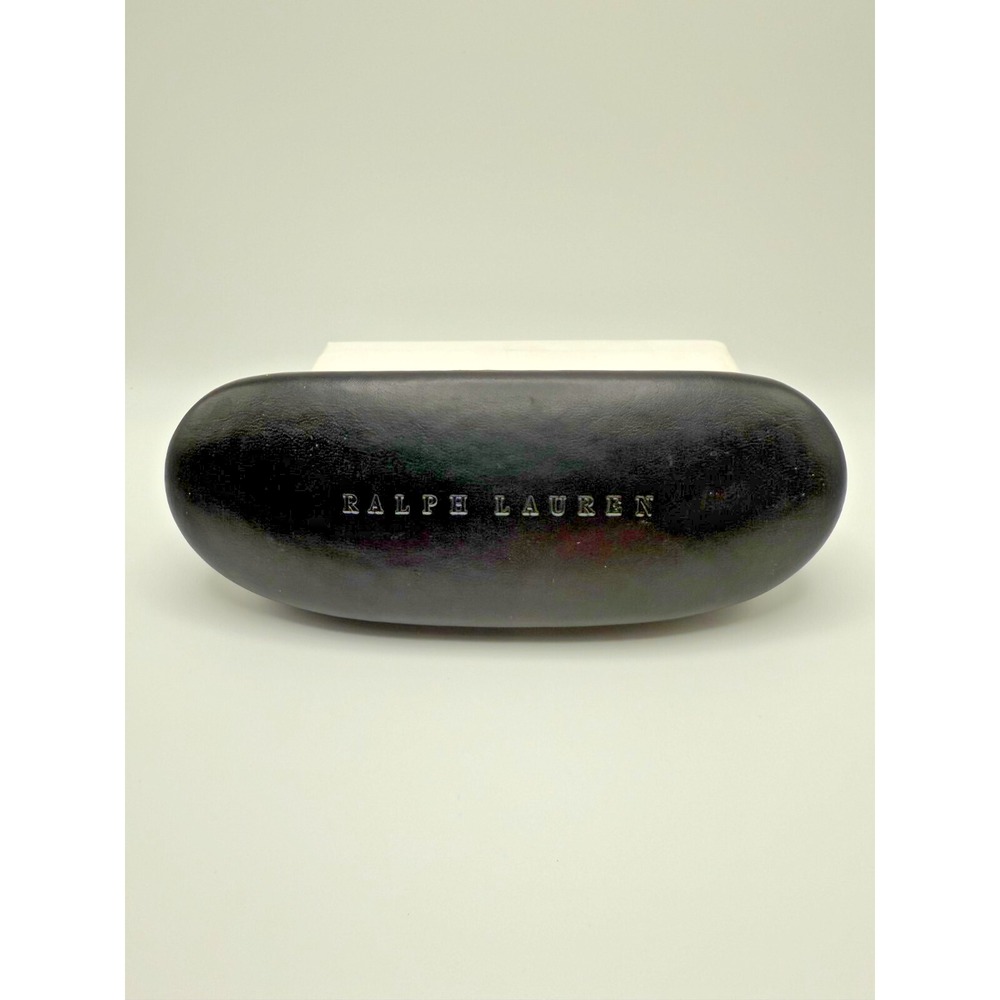 Ralph‎ Lauren Glasses Case Black Hard Shell Hinge Closure Small Eyeglasses